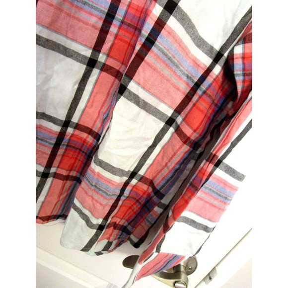 Victoria's Secret Large Pajama Top/Chemise/Shirt Plaid Soft - Multicolor NWOTag - Picture 10 of 12